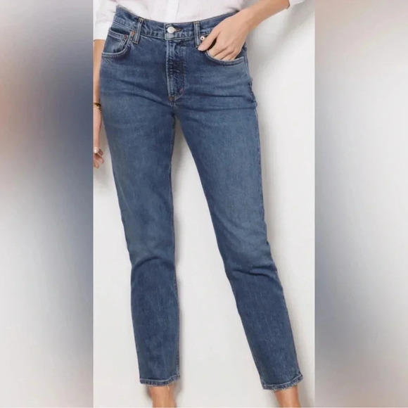 NWT Agolde Willow Mid Rise Slim Crop Jean 26 - Picture 1 of 10